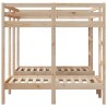 Lit superposé triple 140x200/70x140 cm bois de pin massif 