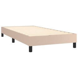 Sommier à lattes de lit avec matelas Cappuccino 100x200 cm 