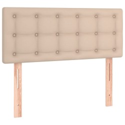 Sommier à lattes de lit avec matelas Cappuccino 100x200 cm 