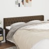Tête de lit avec oreilles Marron Foncé 183x16x78/88 cm Tissu 