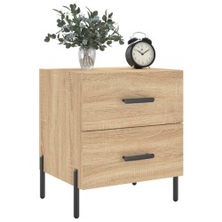 Tables de chevet 2 pcs chêne sonoma 40x35x47,5 cm 