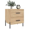 Tables de chevet 2 pcs chêne sonoma 40x35x47,5 cm 