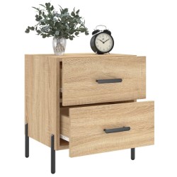 Tables de chevet 2 pcs chêne sonoma 40x35x47,5 cm 