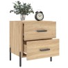 Tables de chevet 2 pcs chêne sonoma 40x35x47,5 cm 