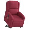 Fauteuil inclinable de massage électrique rouge bordeaux 