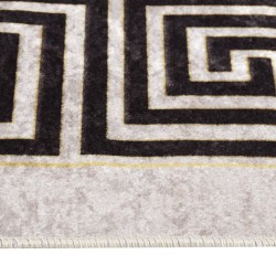 Tapis lavable antidérapant 190x300 cm beige clair 
