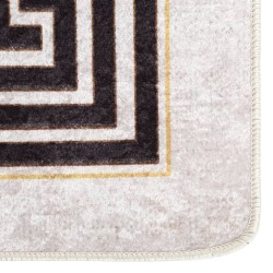 Tapis lavable antidérapant 190x300 cm beige clair 