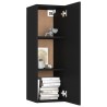 Ensemble de meubles TV 10 pcs Noir Bois d'ingénierie 