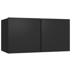Ensemble de meubles TV 10 pcs Noir Bois d'ingénierie 