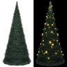 Sapin de Noël artificiel pré-éclairé avec guirlandes vert 210cm 
