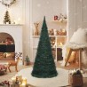 Sapin de Noël artificiel pré-éclairé avec guirlandes vert 210cm 