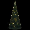 Sapin de Noël artificiel pré-éclairé avec guirlandes vert 210cm 