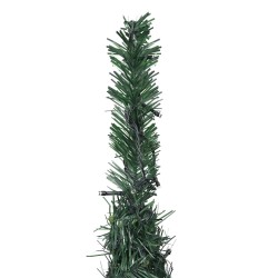 Sapin de Noël artificiel pré-éclairé avec guirlandes vert 210cm 