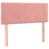 Sommier à lattes de lit avec matelas Rose 90x200 cm Velours 