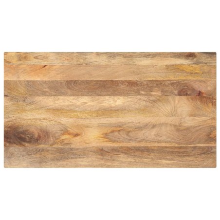 Dessus de table 120x50x3,8cm rectangulaire bois massif manguier 