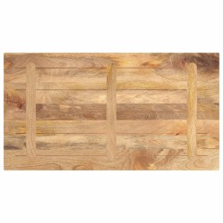 Dessus de table 120x50x3,8cm rectangulaire bois massif manguier 