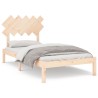 Cadre de lit sans matelas 100x200 cm bois massif 