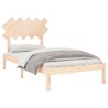 Cadre de lit sans matelas 100x200 cm bois massif 