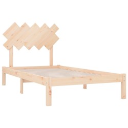 Cadre de lit sans matelas 100x200 cm bois massif 
