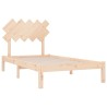 Cadre de lit sans matelas 100x200 cm bois massif 