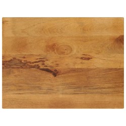 Dessus de table 90x70x3,8 cm rectangulaire bois massif manguier 