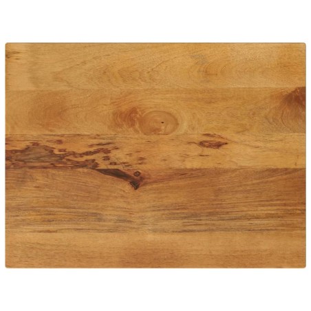 Dessus de table 90x70x3,8 cm rectangulaire bois massif manguier 