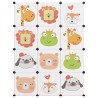 Armoire de rangement pour enfants avec 12 cubes Rose PP 