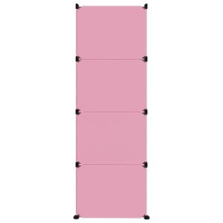 Armoire de rangement pour enfants avec 12 cubes Rose PP 