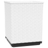 Jardinières 4 pcs blanc 30x30x37 cm polypropylène 