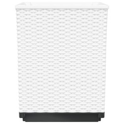 Jardinières 4 pcs blanc 30x30x37 cm polypropylène 