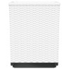Jardinières 4 pcs blanc 30x30x37 cm polypropylène 
