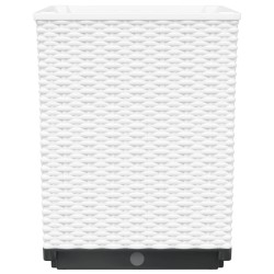 Jardinières 4 pcs blanc 30x30x37 cm polypropylène 
