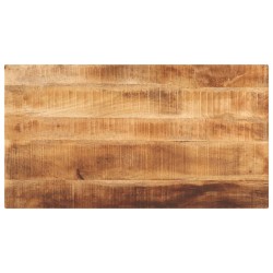 Dessus de table rectangulaire bois massif de manguier brut 
