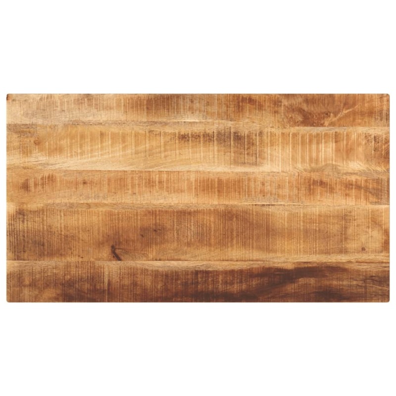 Dessus de table rectangulaire bois massif de manguier brut 