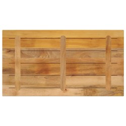 Dessus de table rectangulaire bois massif de manguier brut 