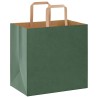 Sacs en papier 50 pcs avec poignées vert 26x17x25 cm 