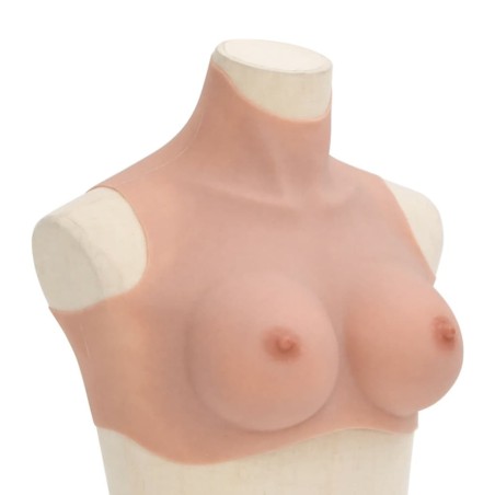 Plastron en silicone naturel coupe D 