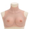 Plastron en silicone naturel coupe D 