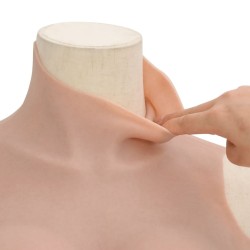 Plastron en silicone naturel coupe D 