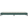 Cadre de lit sans matelas vert foncé 120x220 cm velours 