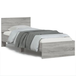 Cadre de lit sans matelas avec tête de lit 90x190 cm 