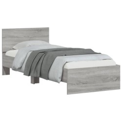 Cadre de lit sans matelas avec tête de lit 90x190 cm 