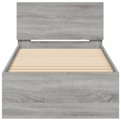 Cadre de lit sans matelas avec tête de lit 90x190 cm 