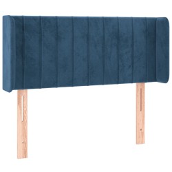 Tête de lit à LED Bleu foncé 93x16x78/88 cm Velours 