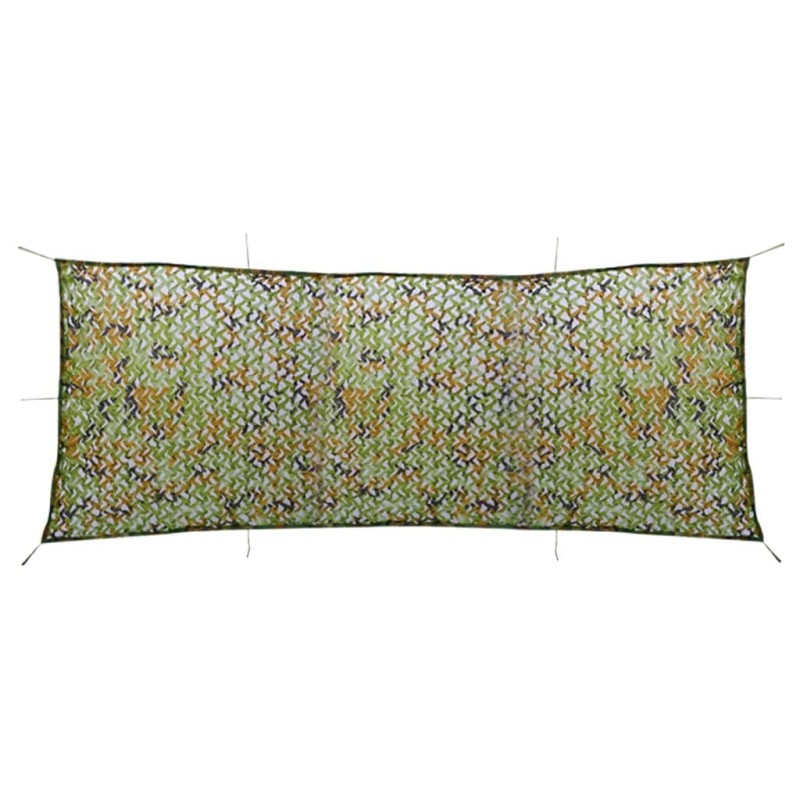 Filet de camouflage avec sac de rangement 1,5x5 m Vert 