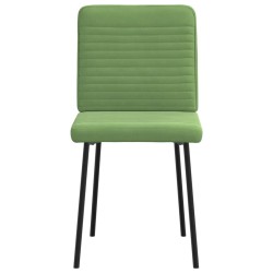 Chaises à manger lot de 2 Vert clair Velours 