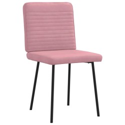 Chaises à manger lot de 2 Rose Velours 