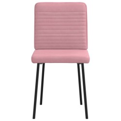 Chaises à manger lot de 2 Rose Velours 