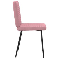 Chaises à manger lot de 2 Rose Velours 