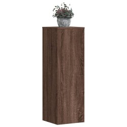 Supports pour plantes 2 pcs chêne marron bois d'ingénierie 